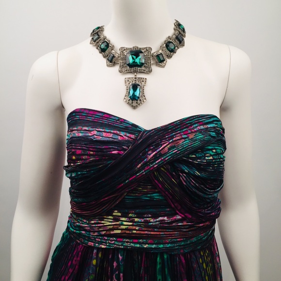 Shoshanna Dot-print Silk Dress  sz 4 - Picture 3 of 7